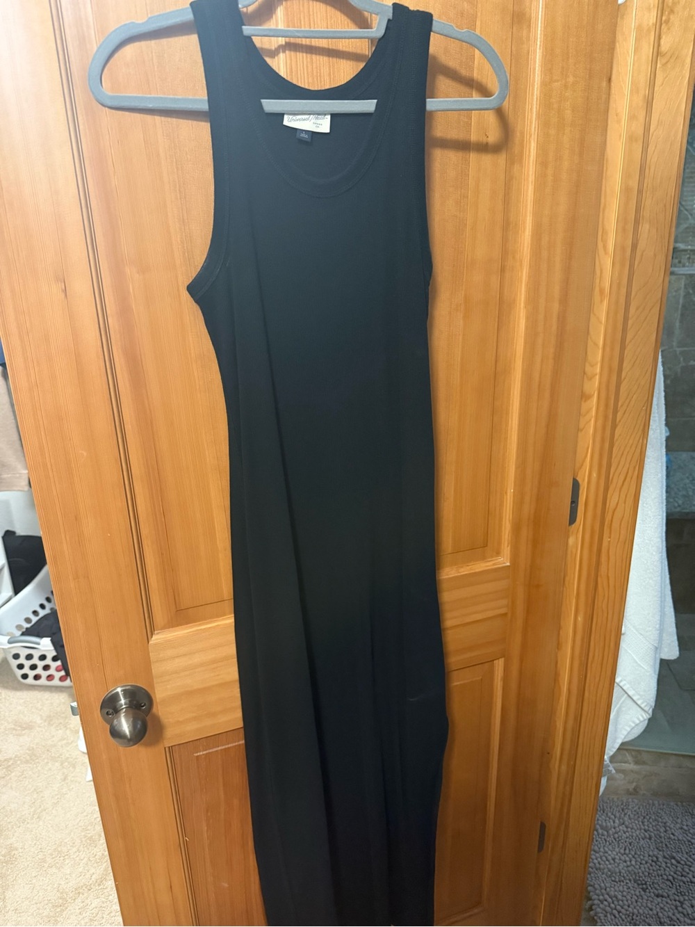Universal Thread Black Sleeveless Maxi Dress